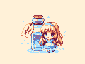 Drink Me Pixel Art