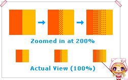 Dithering grid example