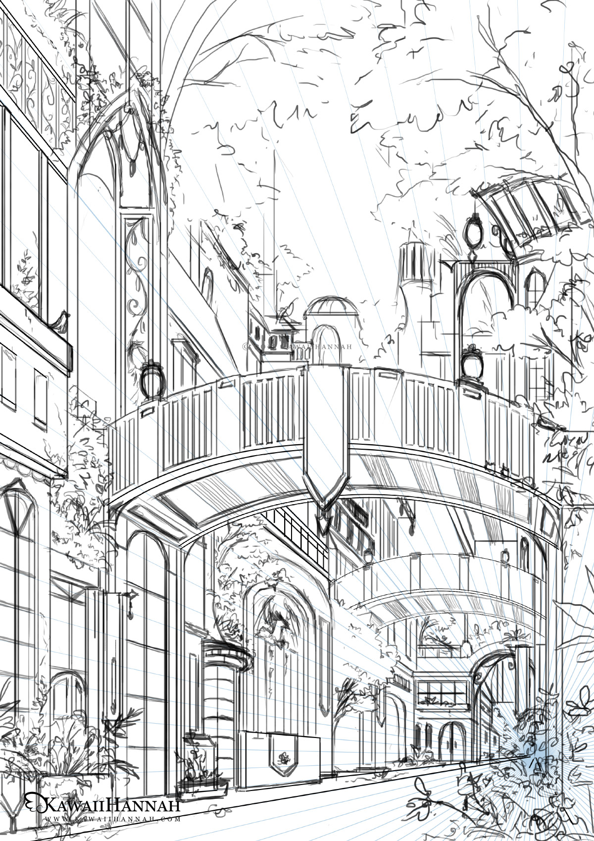 The background sketch